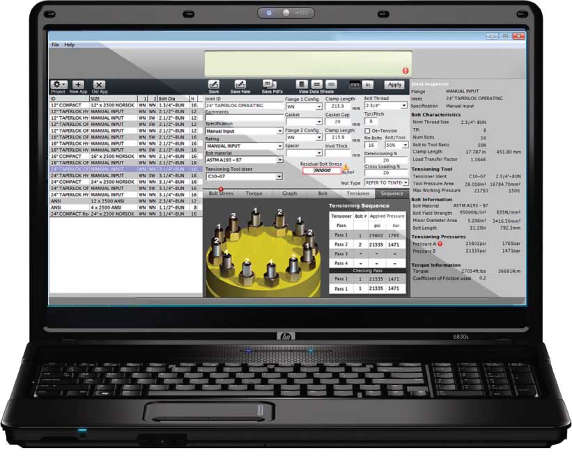 Bolt Tension Software