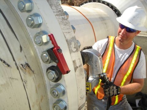 TBW on a flange, with a TorcUP TU-7
