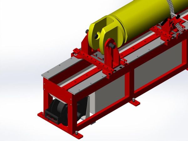 Cylinder tube clamped from the outside