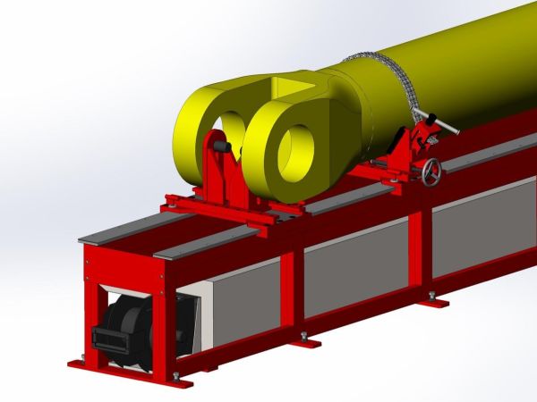 Cylinder tube clamped from the inside